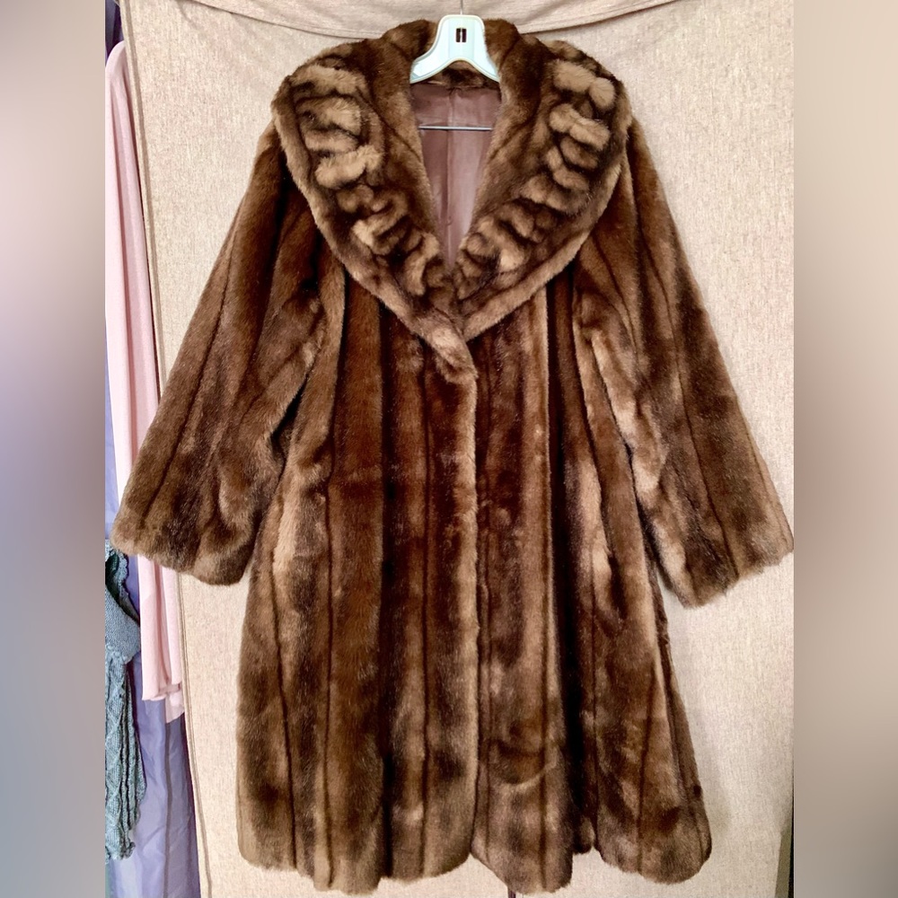 Faux (Imitation) Mink/Fur Coat